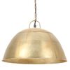 vidaXL Industrial Vintage Hanging Lamp 25 W Brass Round 41 cm E27