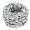 vidaXL Barbed Wire Silver 50 m Hot-dip Galvanised Steel