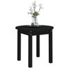 vidaXL Coffee Table Black &Oslash; 45x40 cm Solid Wood Pine