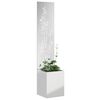 vidaXL Garden Privacy Screen Silver 32 x 150 cm Galvanised steel