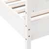 vidaXL Bed Frame without Mattress White 90x190 cm Single Solid Wood Pine