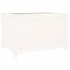 vidaXL Garden Raised Bed White 119.5x82.5x78 cm Solid Wood Pine