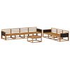 vidaXL Outdoor Sofa Set 8 pcs Natural Solid Acacia Wood