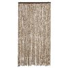 vidaXL Fly Curtain Beige and Brown 100x230 cm Chenille