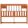 vidaXL Headboard with Storage Wax Brown 150 cm Solid Wood Pine