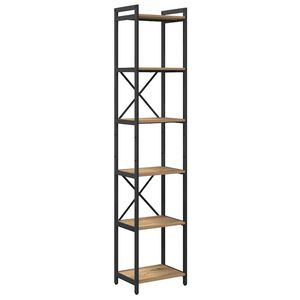 vidaXL Bookshelf Artisan Oak 40 x 30 x 189.5 cm Engineered Wood