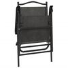 vidaXL Folding Garden Chairs 2 pcs Melange Grey Steel and Textilene