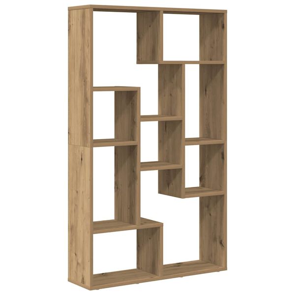 vidaXL Bookcase Artisian Oak 72x20x120.5 cm Engineered Wood