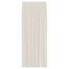 vidaXL Voile Curtains with Rod Pockets 2 pcs Cream