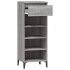 vidaXL Shoe Rack Grey Sonoma 40x36x105 cm Engineered Wood