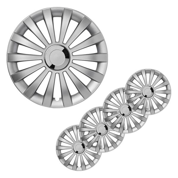 ProPlus Wheel Covers Meridian Silver 15 4 pcs