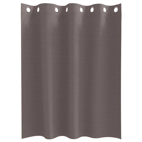 vidaXL Blackout Curtains with Rings 2 pcs Dark Brown 140 x 140 cm