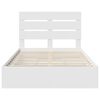vidaXL Storage Bed with Headboard White 120 x 190 cm Engineered Wood