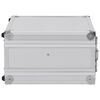 vidaXL Gun Case Aluminium ABS Silver