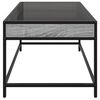 vidaXL Coffee Table with Infinity LED Grey Sonoma 70x50x41 cm