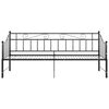 vidaXL Pull-out Sofa Bed Frame without Mattress Black Metal 90x200 cm