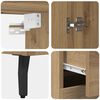 vidaXL Highboard with Drawer Artisan Oak 69.5 x 34 x 180 cm