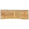 vidaXL Table Top 140x40x2.5 cm Live Edge Solid Wood Mango