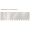 vidaXL Lawn Edging 30 pcs Silver 100 x 0.05 x 30 cm Stainless Steel