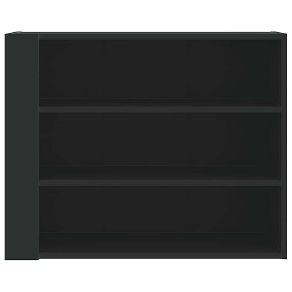 vidaXL Wall Cabinet Black 75x35x60 cm Engineered Wood