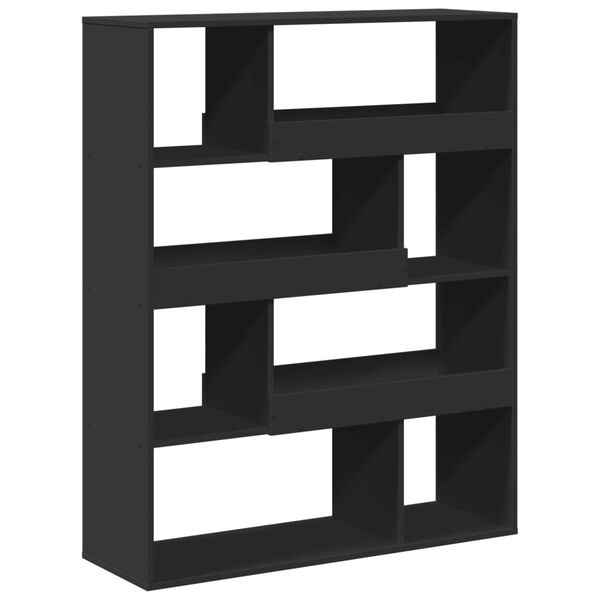 vidaXL Bookcase Black 100x33x125.5 cm Engineered Wood