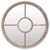 vidaXL Mirror Sand 40x4 cm Iron Round for Indoor Use