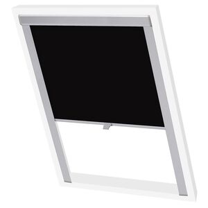 vidaXL Blackout Roller Blind Black SK06
