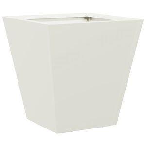 vidaXL Garden Planter White 30x30x30 cm Steel