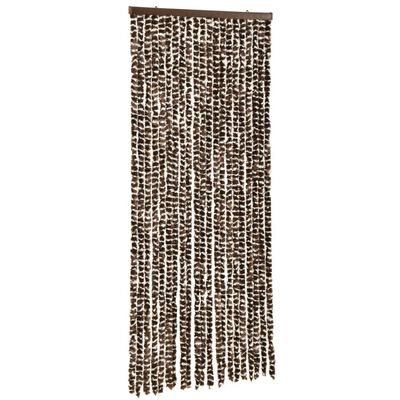 vidaXL Insect Curtain Brown and White 56x185 cm Chenille