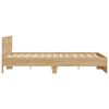 vidaXL Bed Frame with LED without Mattress Sonoma Oak 160x200 cm