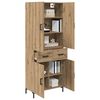 vidaXL Highboard Artisan Oak 69.5 x 34 x 180 cm Engineered Wood