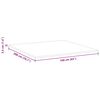 vidaXL Mattress Topper White 160 x 200 x 3.5 cm Jaquard Fabric