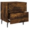 vidaXL Bedside Cabinets 2 pcs Smoked Oak 40x35x47.5 cm Engineered Wood