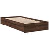 vidaXL Bed Frame with Drawers without Mattress Brown Oak 90x200 cm