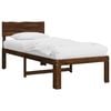 vidaXL Single Bed Frame with Headboard ROSTOCK Dark Brown 80 x 200 cm