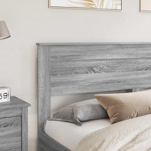 vidaXL Headboard Grey Sonoma 200 cm Engineered wood