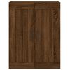 vidaXL Wall Mounted Cabinet Brown Oak 69.5x34x90 cm Engineered Wood