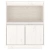 vidaXL Sideboard White 60x34x75 cm Solid Wood Pine