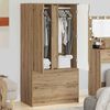 vidaXL Cabinet Manual Artisan Oak 79.5 x 49 x 156 cm Engineered Wood