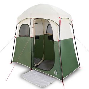vidaXL Shower Tent 2-Person Green Waterproof