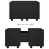 vidaXL Coffee Table Black 60x60x38 cm Engineered Wood