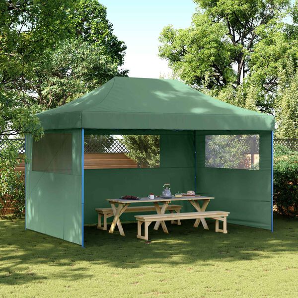 vidaXL Party Tent Folding Green 292 x 440 x 315 cm Oxford Fabric