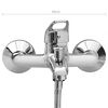 vidaXL Bathtub Shower Mixer with Hand Shower and Hose Tap Set Chrome