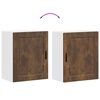 vidaXL Kitchen Wall Cabinets 2 pcs&nbsp;Porto Smoked Oak Engineered Wood