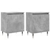 vidaXL Bedside Cabinets 2 pcs Concrete Grey 40x30x50 cm Engineered Wood