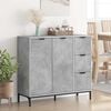 vidaXL Sideboard Concrete grey 89.5 x 33 x 82 cm Engineered wood