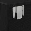 vidaXL TV Cabinets 2 pcs Black Oak 100x31x25.5 cm Engineered Wood