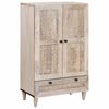 vidaXL Highboard White 60 x 33 x 100 cm Solid mango wood