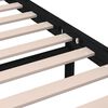 vidaXL Bed Frame without Mattress Black Solid Wood 200x200 cm (810106+814168)