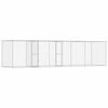 vidaXL Dog Cage Silver 600 x 200 x 200 cm Galvanised Steel
